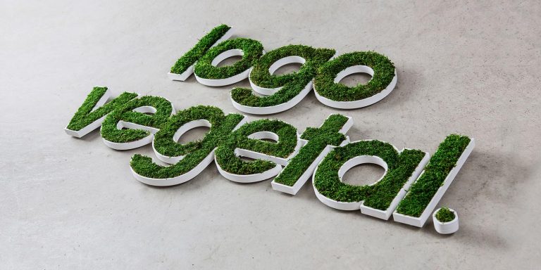 Logo 3D végétal télétravail homeworking
